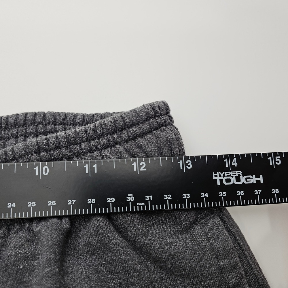 Champion Mens Fleece Sweat Shorts Charcoal Grey Raw Hem Y2K Preppy Size Medium - Picture 6 of 12